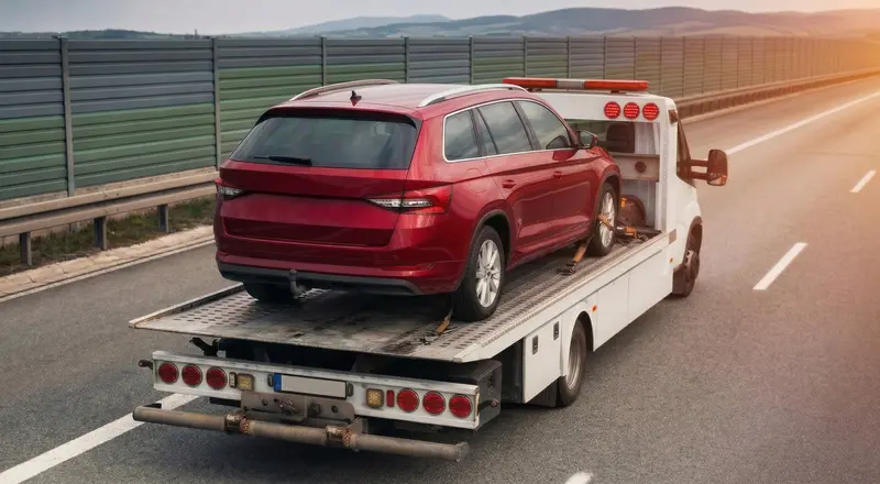 Guincho para carros em Ipatinga – carro sendo carregado em plataforma